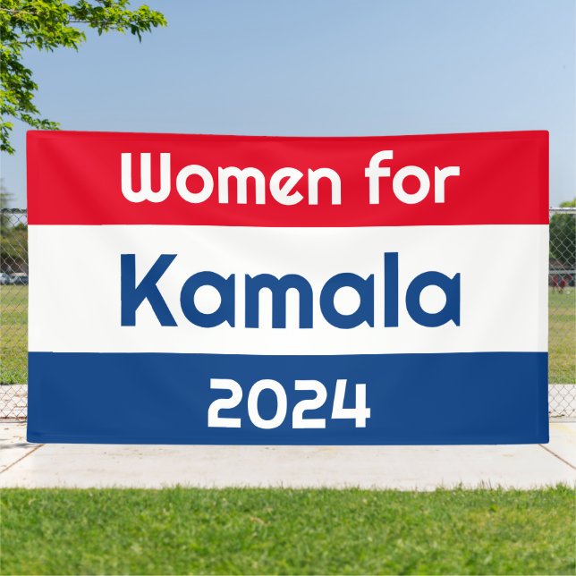 Frauen für Kamala Harris 2024 riesig Banner (Außenbereich)