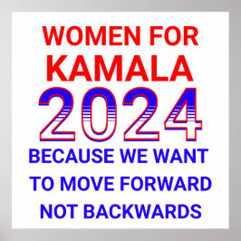 Frauen für Kamala Harris 2024 Wahl Poster