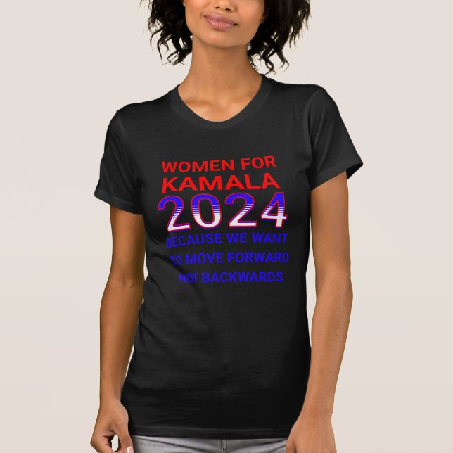 Frauen für Kamala Harris 2024 Wahl T-Shirt (Vorderseite)