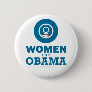 Frauen für Obama Button
