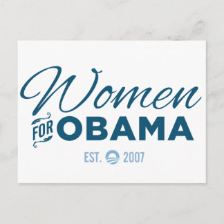 Frauen für Obama Postkarte