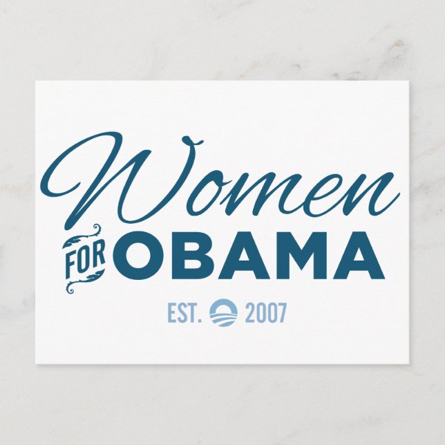 Frauen für Obama Postkarte (Vorderseite)
