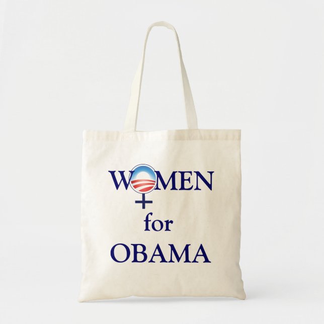 Frauen für Obama-Taschen-Tasche Tragetasche (Vorne)