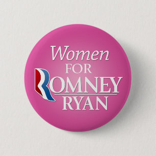 Frauen für Romney Ryan - Rosa Button