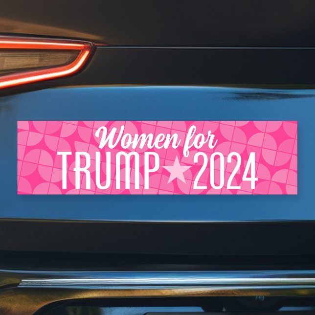 Frauen für Trump 2024 Behielt Amerika groß Autoaufkleber (Trump Bumper Sticker)