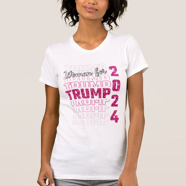 Frauen für Trump 2024 T-Shirt (Vorderseite)