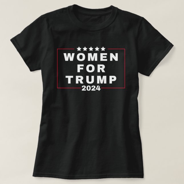 Frauen für Trump 2024 T-Shirt (Design vorne)
