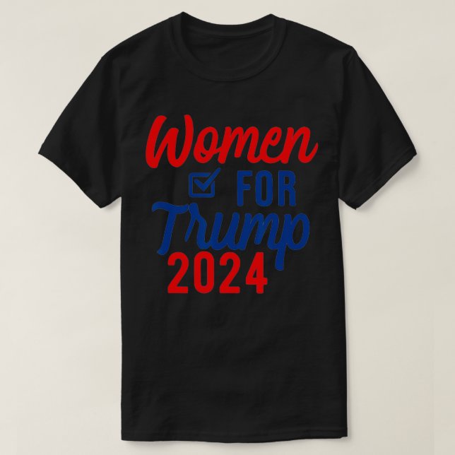 Frauen für Trump 2024 Wahl T-Shirt (Design vorne)