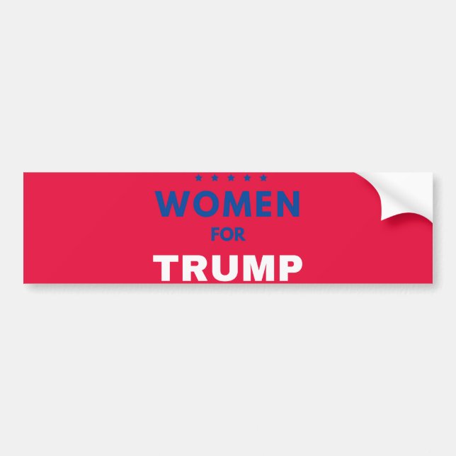 Frauen für Trump Autoaufkleber (Vorne)