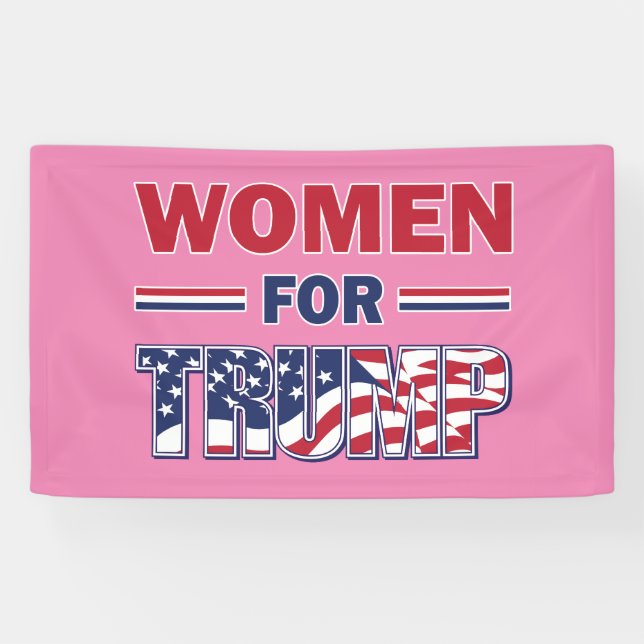 Frauen für Trump Banner (Horizontal)