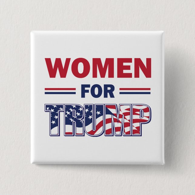 Frauen für Trump Button (Vorderseite)