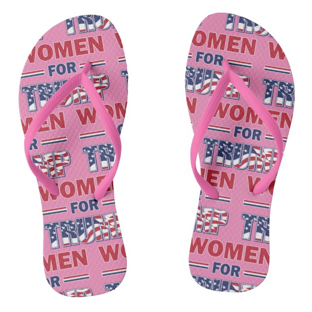 Frauen für Trump Flip Flops (Fußbett)