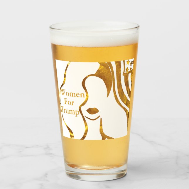 FRAUEN FÜR TRUMP GLAS (Vorne (Gefüllt))