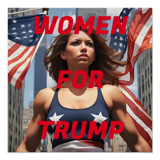 FRAUEN FÜR TRUMP POSTER (Vorderseite)
