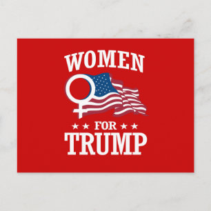 FRAUEN FÜR TRUMP POSTKARTE