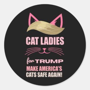 Frauen Für Trump retten Amerikas Katzen Runder Aufkleber