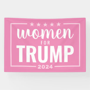 Frauen für Trump - rosa Design 2024 Banner