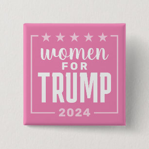 Frauen für Trump - rosa Design 2024 Button