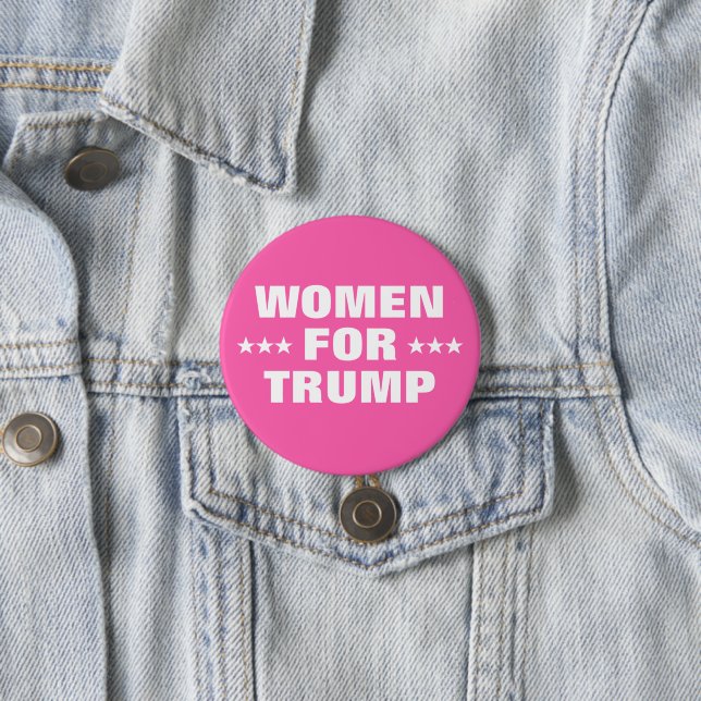 Frauen für Trump-Wahl MAGA Pink Button (Beispiel)