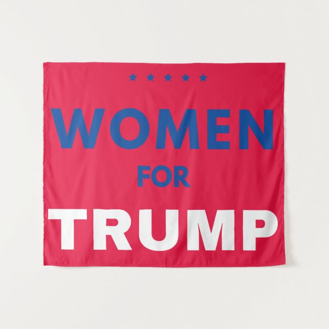 Frauen für Trump Wandteppich (Vorderseite (Horizontal))