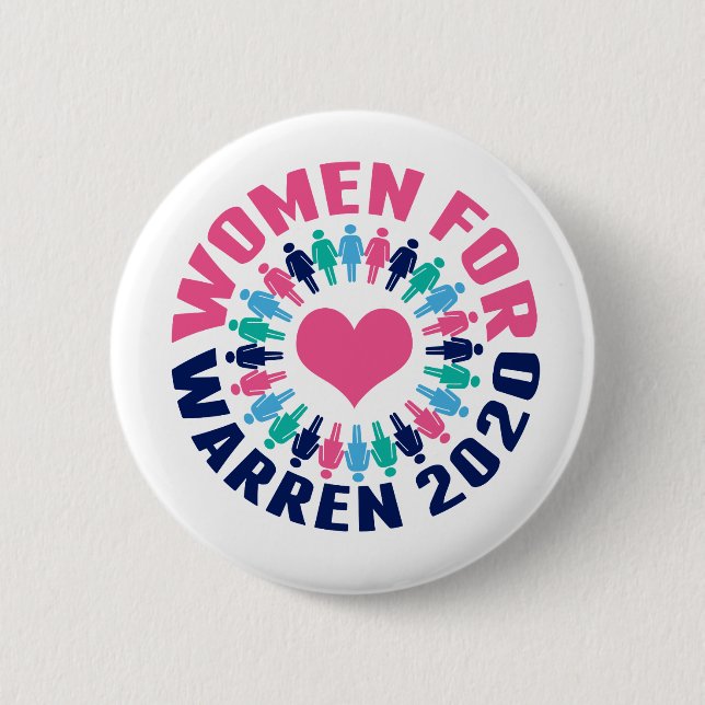 Frauen für Warren 2020 Button (Vorderseite)