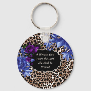 Frauen fürchten die Lord Animal Print Schlüsselk Schlüsselanhänger