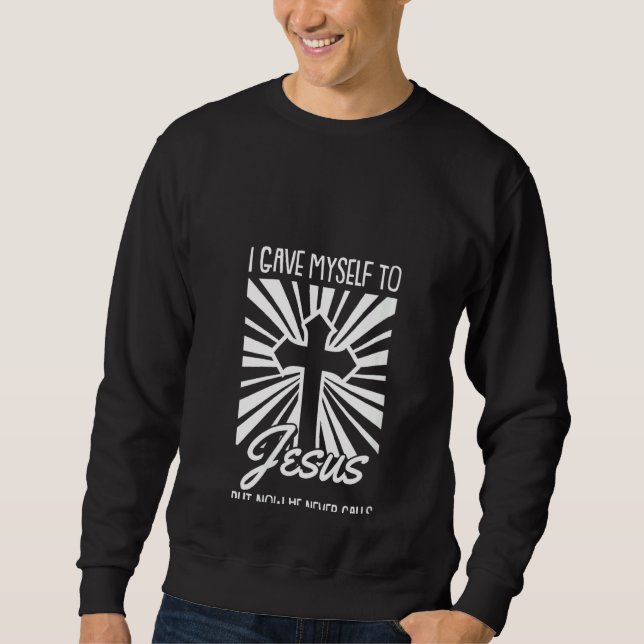 Frauen gaben sich Jesus Christus religiösen Fa Sweatshirt (Vorderseite)