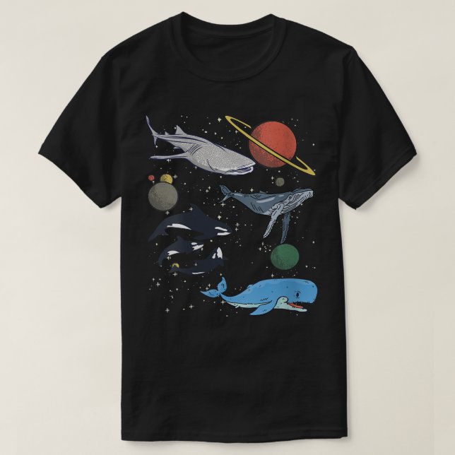 Frauen Galay Space Whale Shark Beluga Humpback Oce T-Shirt (Design vorne)