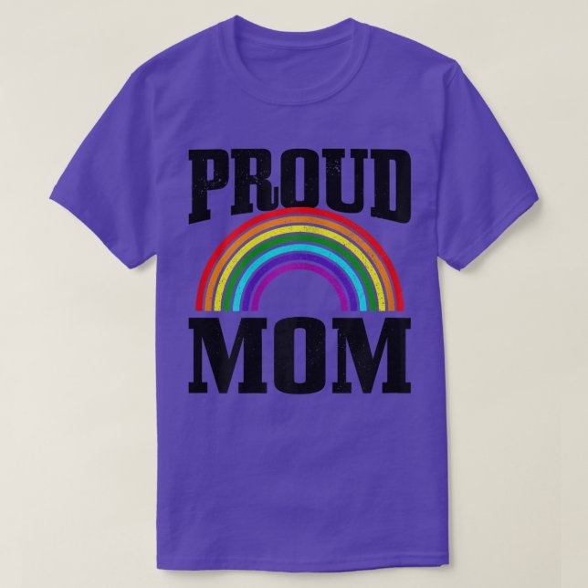 Frauen Gay Pride stolz Mama Mutter Eltern LGBTQ Ra T-Shirt (Design vorne)