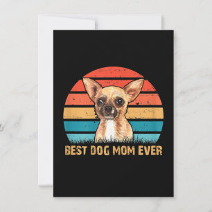 Frauen geben besten Hundemama je Chihuahua an Dankeskarte