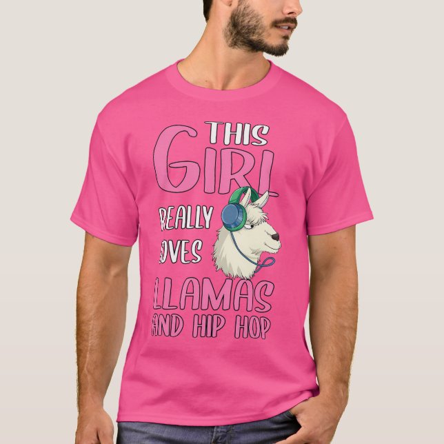 Frauen geben diesem Mädchen wirklich Lieben Llamas T-Shirt (Vorderseite)