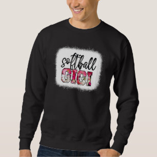 Frauen geblasen Softball Gigi Softball Spiel Tag V Sweatshirt