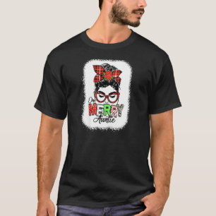 Frauen gebleicht Red Kariert One Mertie Messy B T-Shirt