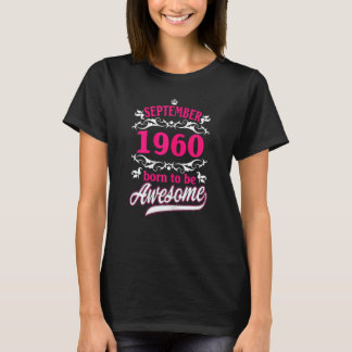 Frauen Geburtstag Vintage Bekleidung September 196 T-Shirt