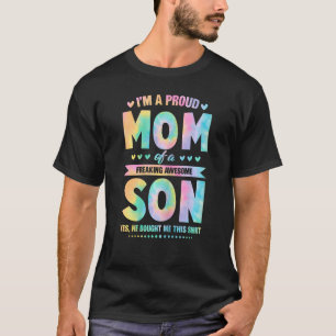 Frauen Gefärbte Krawatte ich bin eine stolze Mama T-Shirt