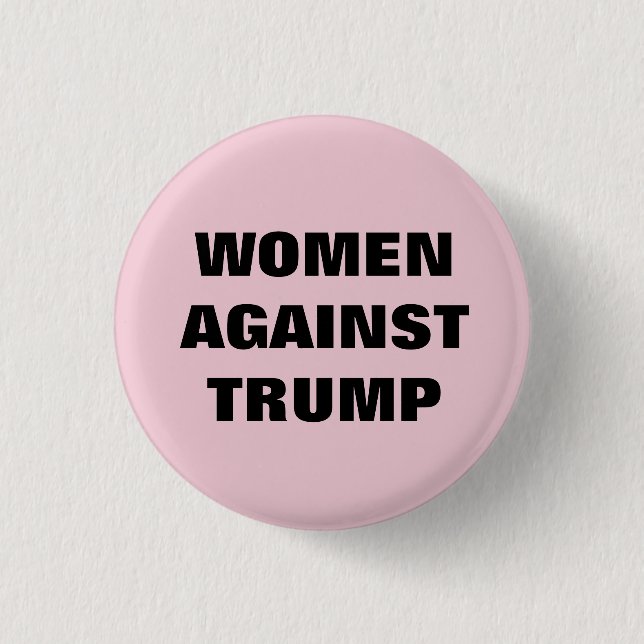 Frauen gegen Donald Trump 2020 Button (Vorderseite)
