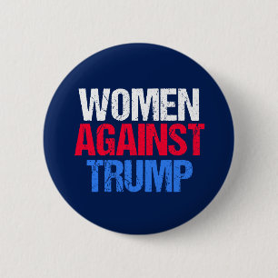 Frauen gegen Donald Trump Button