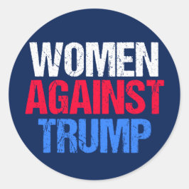 Frauen gegen Donald Trump Runder Aufkleber