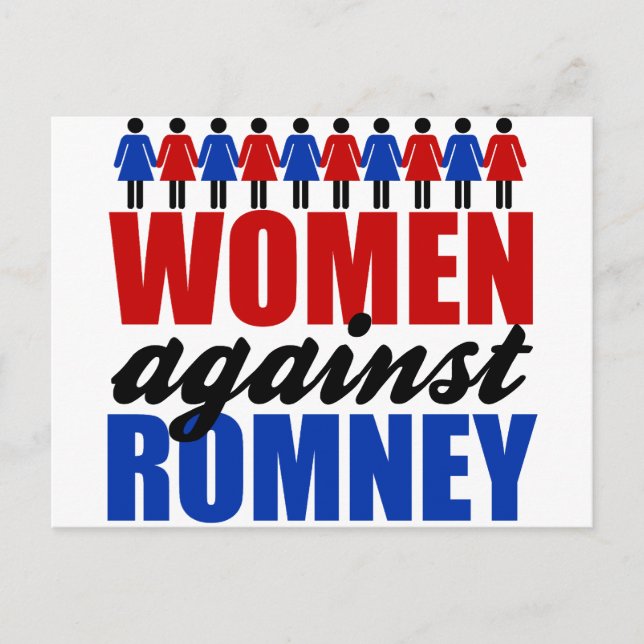 Frauen gegen Romney Postkarte (Vorderseite)