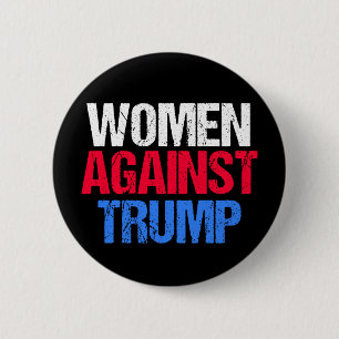 Frauen gegen Trump 2024 Wahl schwarz Button