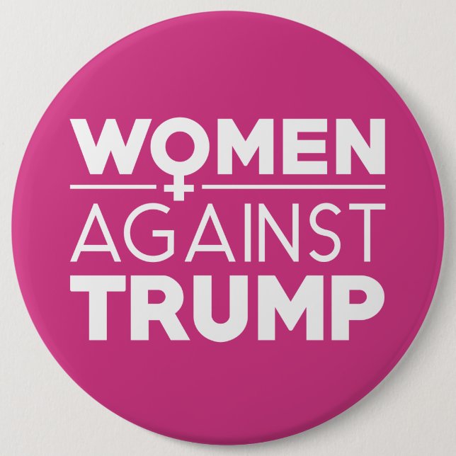 Frauen gegen Trump Button (Vorderseite)