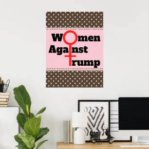 Frauen gegen Trump Poster