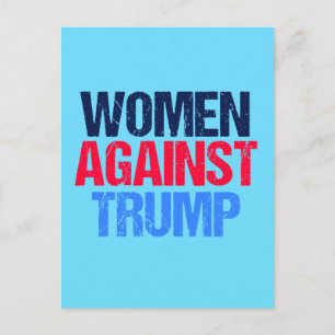Frauen gegen Trump Postkarte