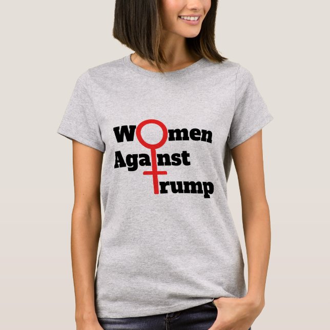 Frauen gegen Trump-T - Shirt (Vorderseite)
