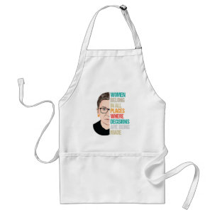 Frauen gehören an allen Orten, an denen Entscheidu Schürze