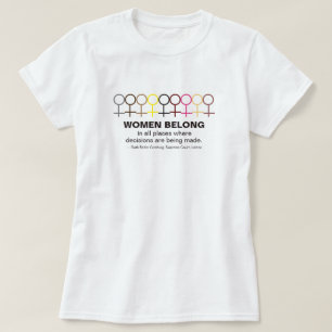 Frauen gehören Justiz Ruth Bader Ginsburg RBG Zita T-Shirt