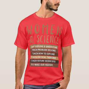 Frauen gehören zum Wissenschaftsdesign für Biologi T-Shirt