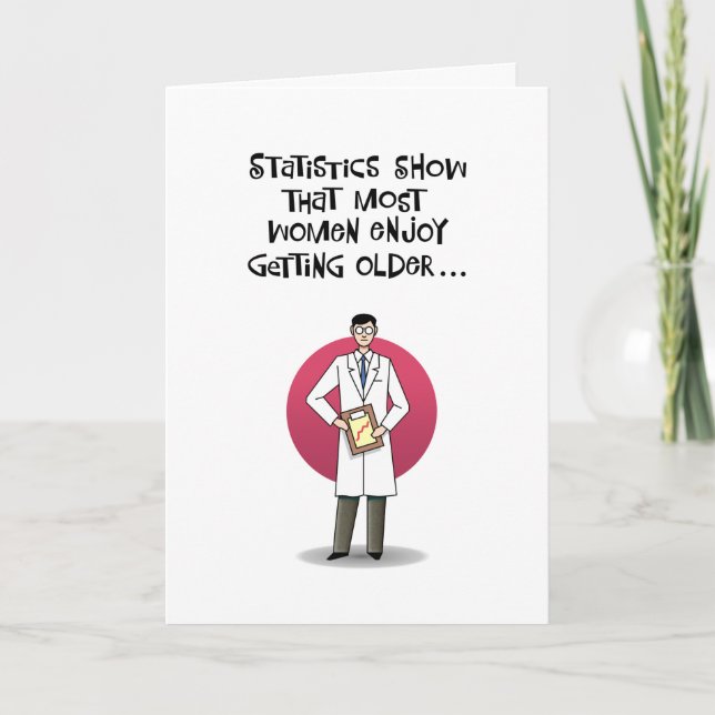 Frauen genießen ältere Geburtstagskarte Karte (Vorderseite)