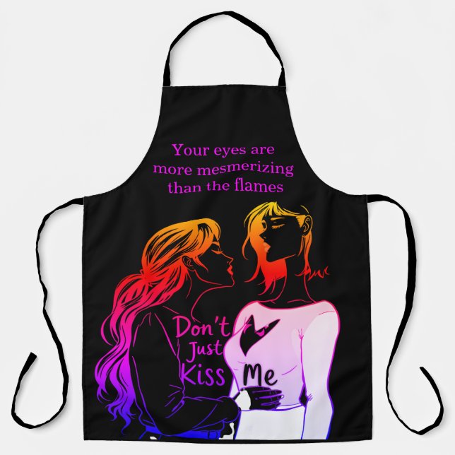 Frauen genießen einen Augenblick in lustigen Schür Schürze (Vorderseite)