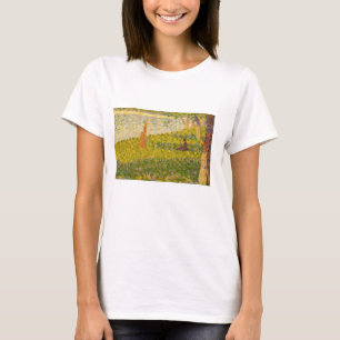 Frauen Georges Pierre Seurat auf dem Flussufer, T-Shirt